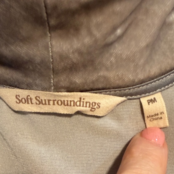 Soft Surroundings Silk Velvet Robe Size MP - Picture 12 of 14